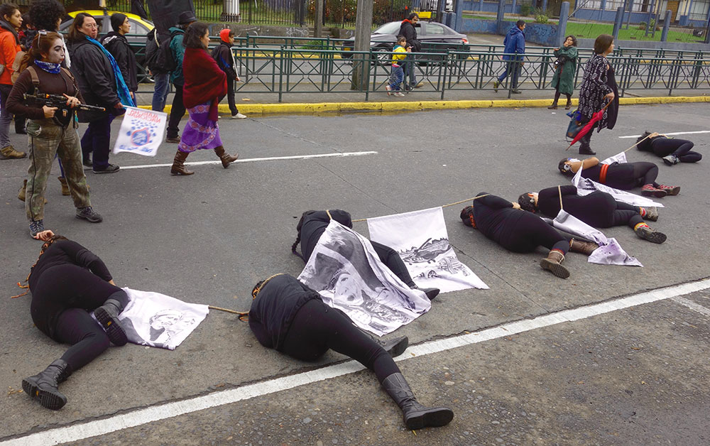 智利抗议者